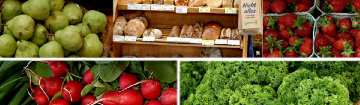 Obst, Gemüse, Brot und Getreide richtig lagern