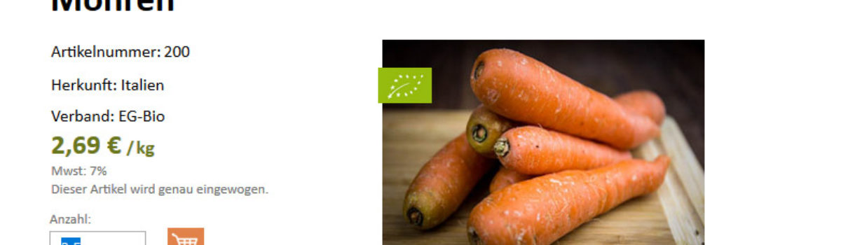 Bestellvorgang im neuen Laiseacker-Shop