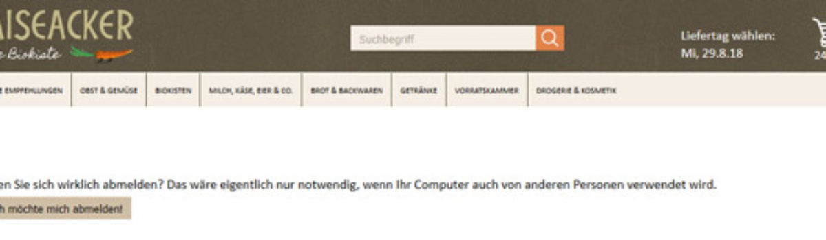 Abmelden oder nicht abmelden, das ist hier die Frage?!