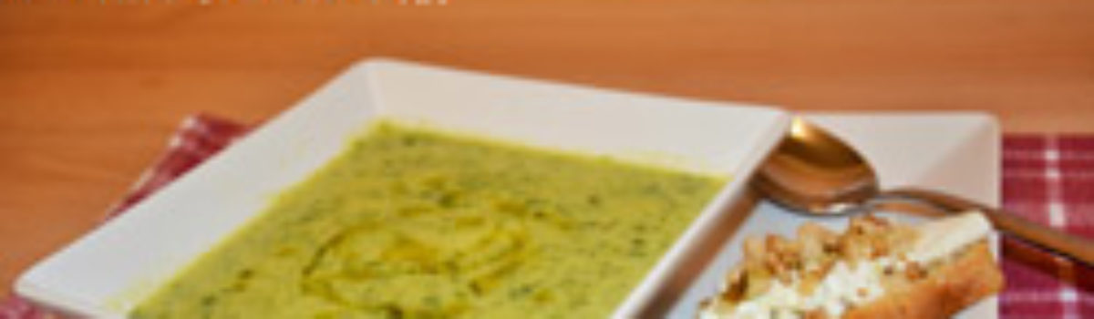 Endiviensuppe mit Ziegenkäse-Bruschetta