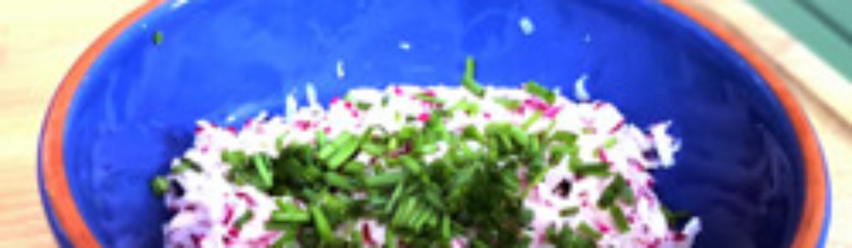 Apfel-Rettichsalat mit Sahne