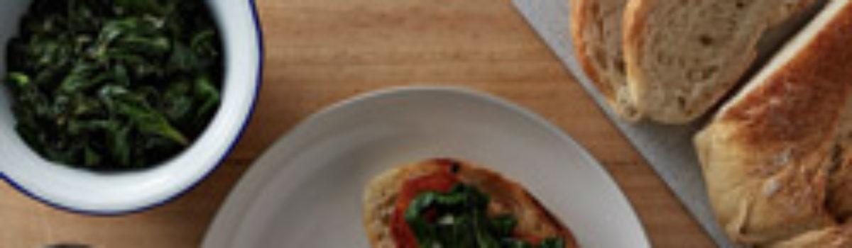 Spinat Bruschetta