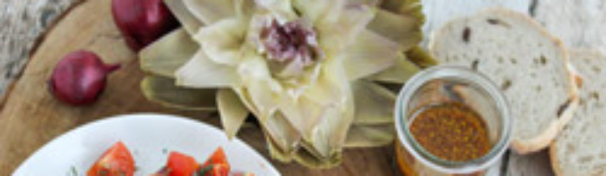 Crostini und Artischoke