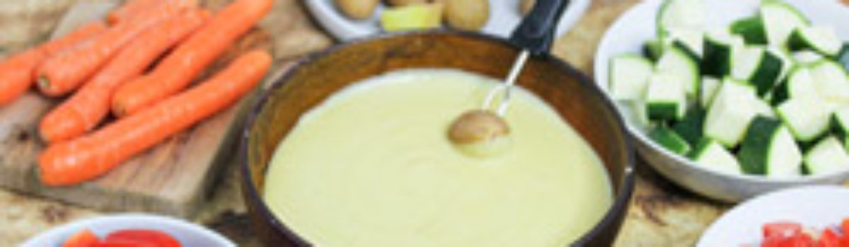 Veganes Käsefondue
