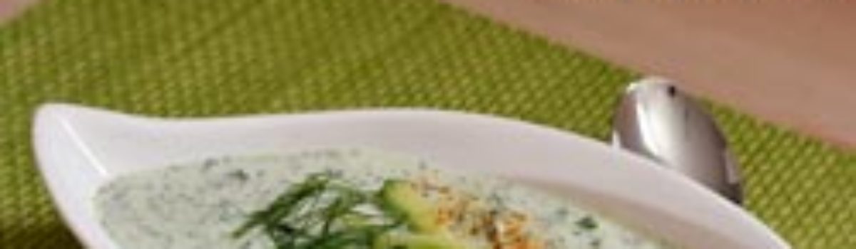 Kalte Gurken-Dill-Suppe