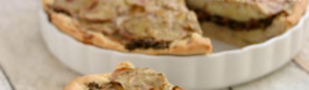 Kartoffelkuchen mit Grünkohl-Hackfleisch-Füllung