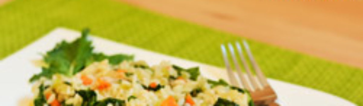 Kohlrabiblätter-Risotto