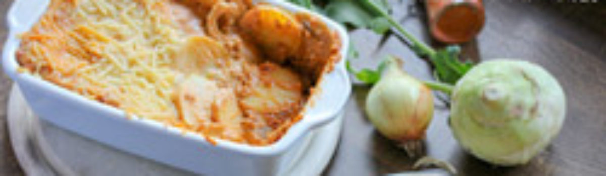 Kohlrabi Kartoffelauflauf (vegan)