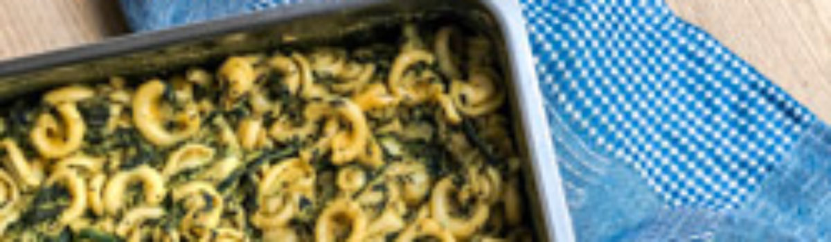 Spinat-Mac`n Cheese
