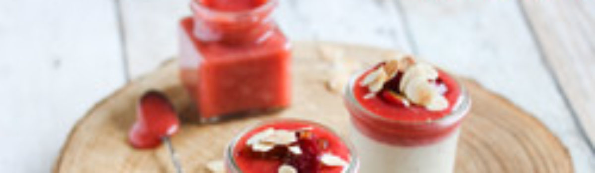 Pflaumen-Mandel Pannacotta