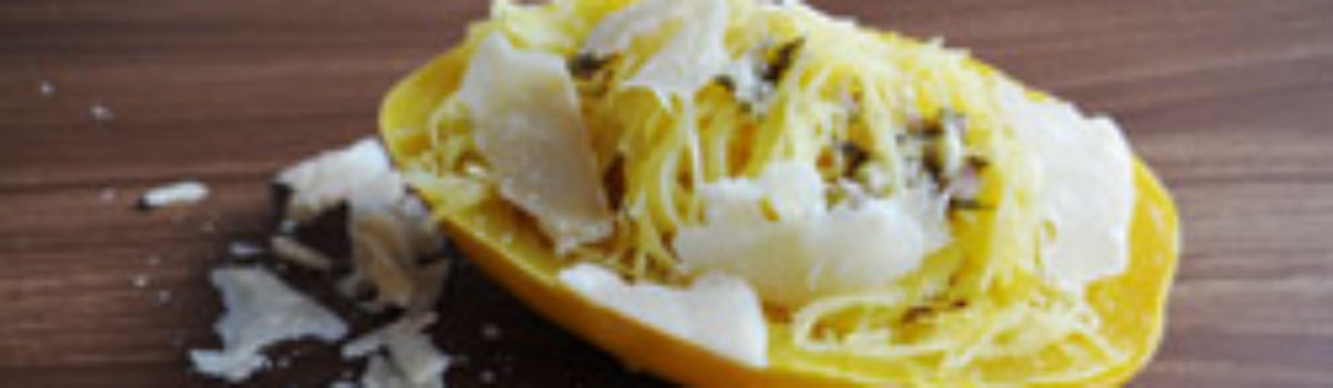 Spaghettikürbis aus dem Backofen