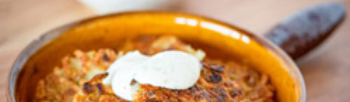 Topinamburrösti mit Kräuterquark - Laiseacker