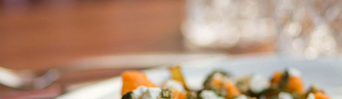 Batate (Süßkartoffelpüree) mit Zucchini
