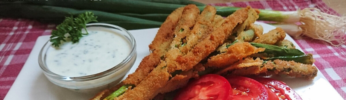 Frittierte Bundzwiebeln