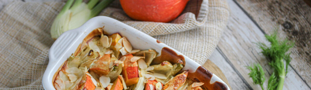 Fenchel-Kürbisauflauf
