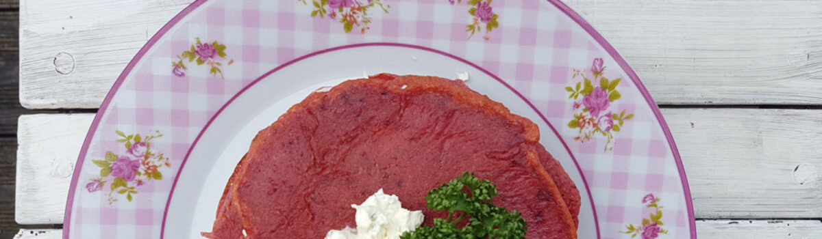Rote Bete Pfannenkuchen Torte