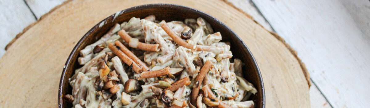 Champignoncarbonara vegan