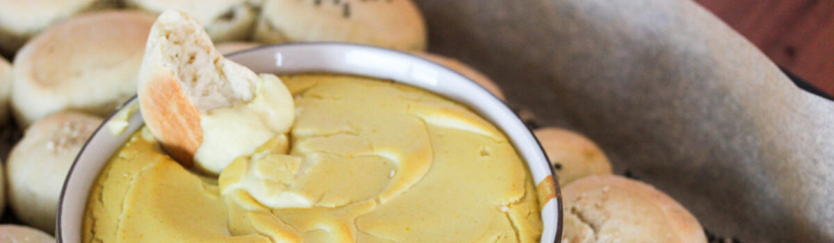 Ofenzupfbrot mit käsigem Schmelzkohlrabi