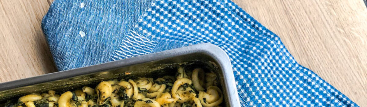 Spinat-Mac`n Cheese