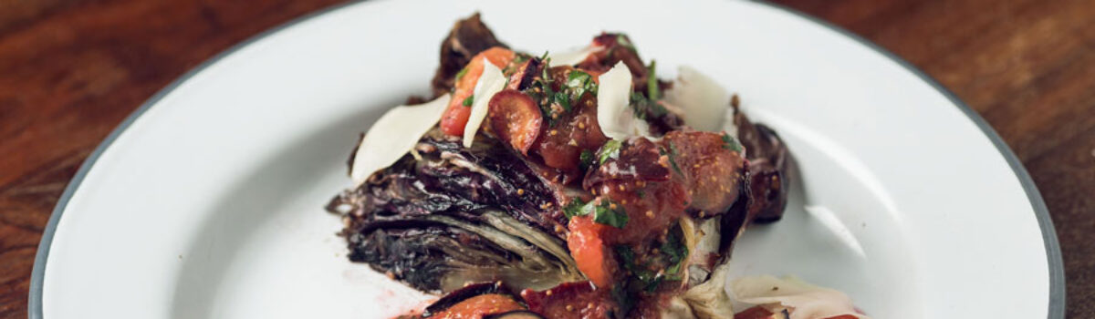Radicchio mit Tomaten-Feigen-Salat